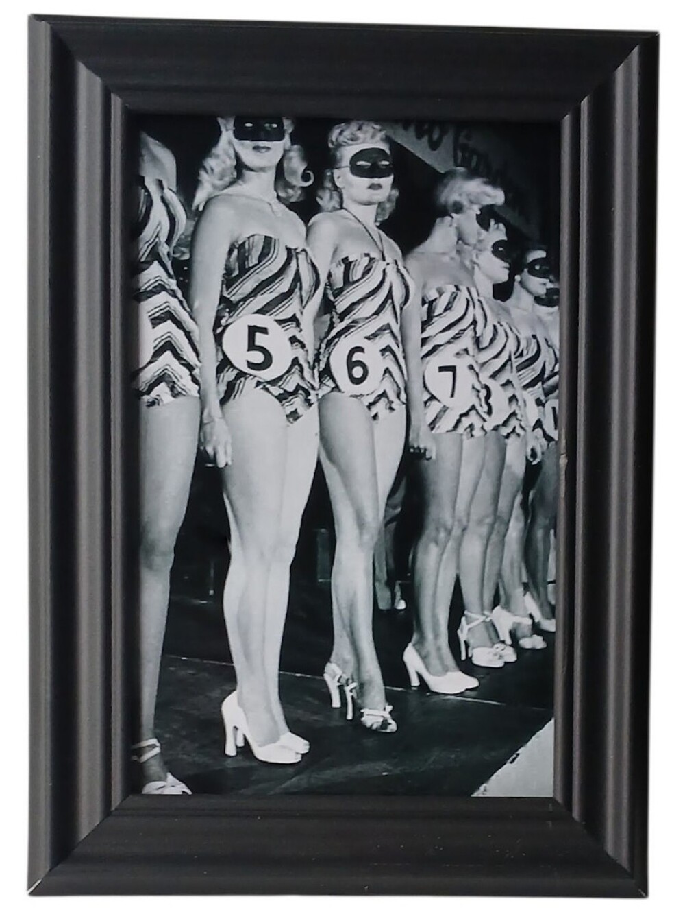 Vintage Lady's Legs Beauty Pageant Werid 60 Retro fashion beauty makeup hair art